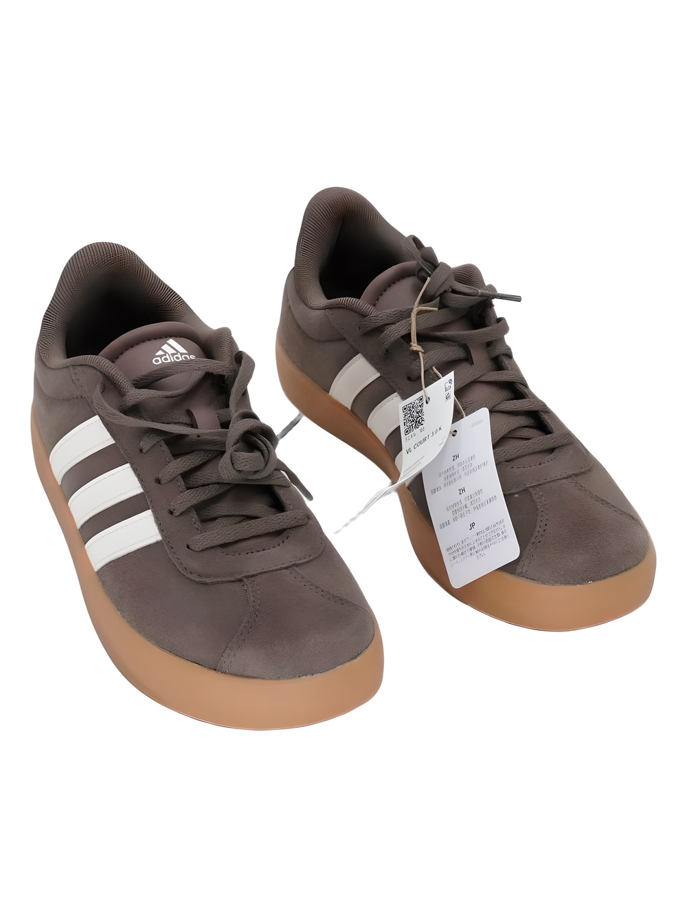 adidas Kids Brown White Gum Sole Sneakers